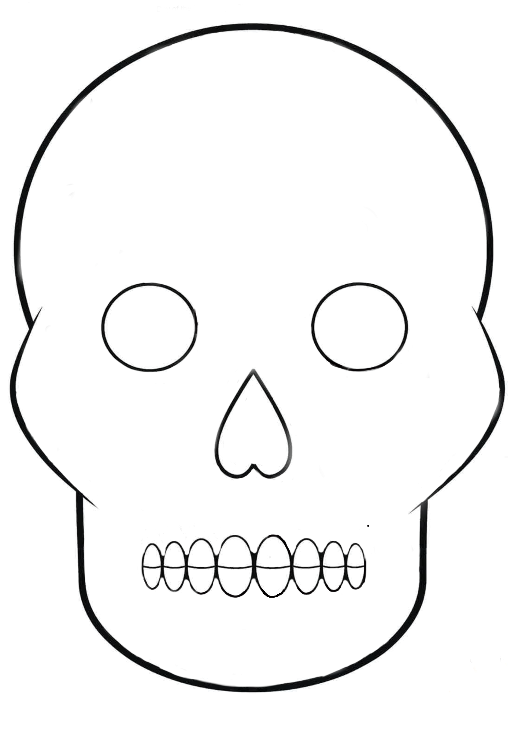 blank-sugar-skull-template